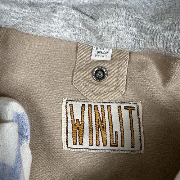VTG Authentic Winlit 1969 Hooded Jacket Women S Removable Aztec Liner Zip/Snap - Picture 9 of 16